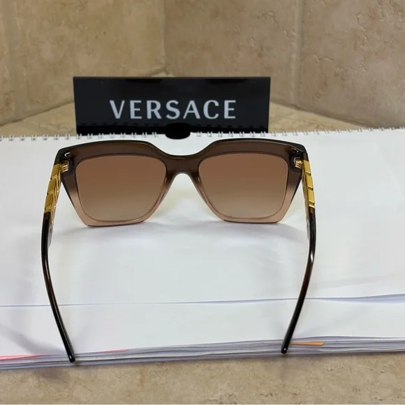 New Versace MOD4418 5332/13 Transparent Gradient Brown  display picture 3